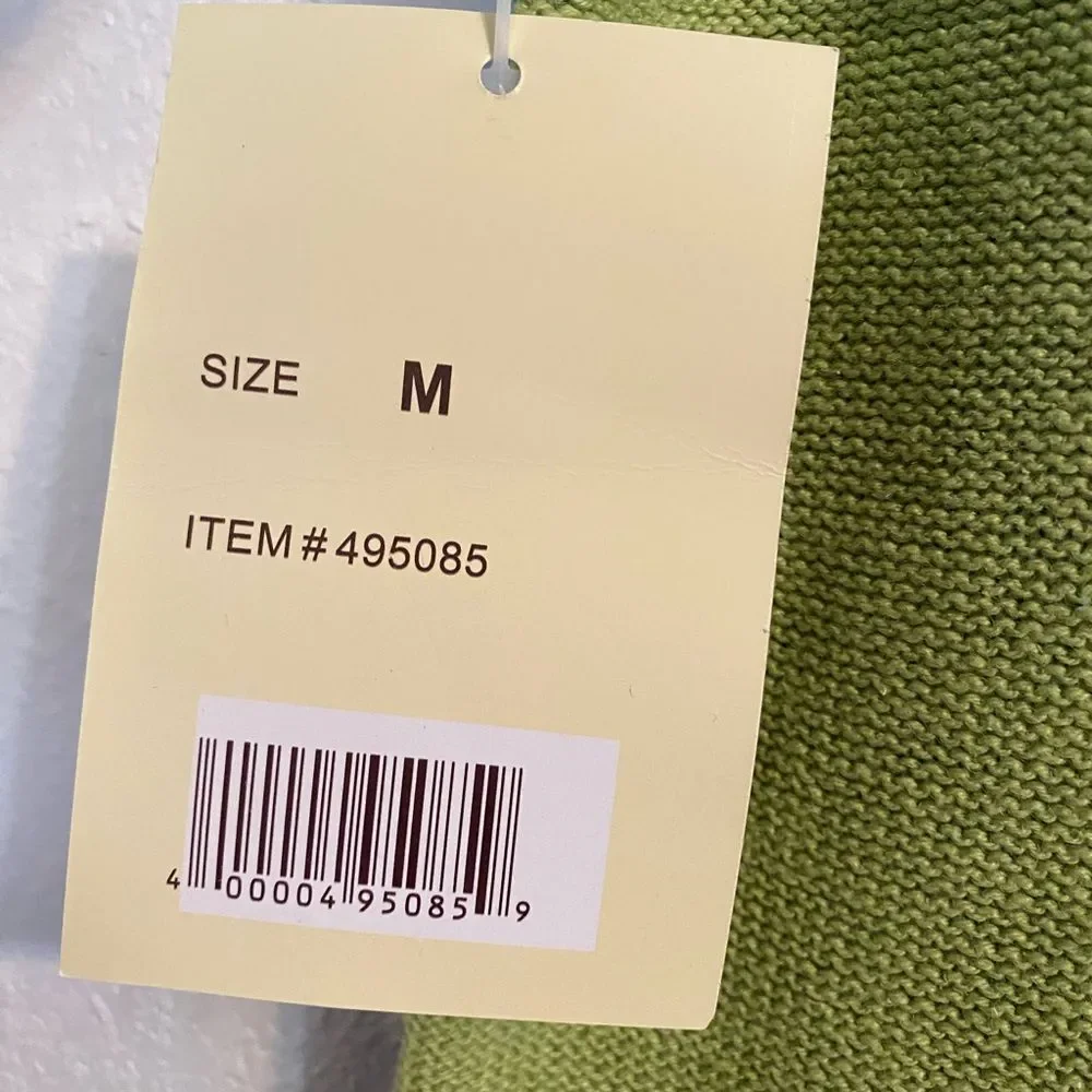 New Colorful M Flamingo Colorful Sweater Granny Bright Cottage Coquette b1-22 - Picture 6 of 10